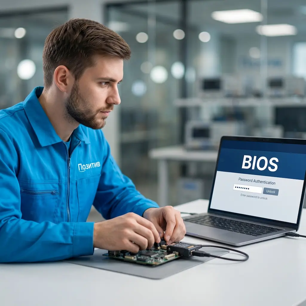Снятие пароля BIOS ноутбука в Колтушах