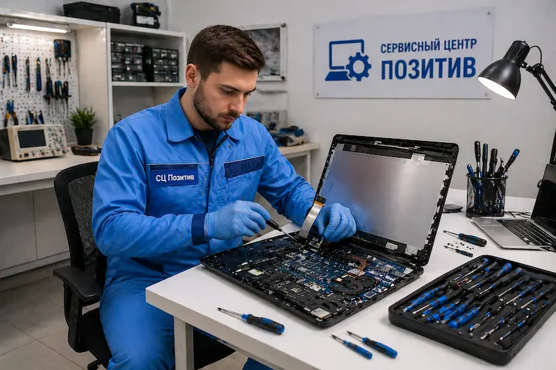 Замена шлейфа матрицы ноутбука в Колтушах