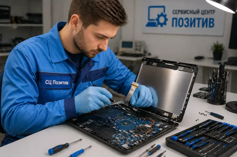 Ремонт шлейфа матрицы ноутбука в Колтушах