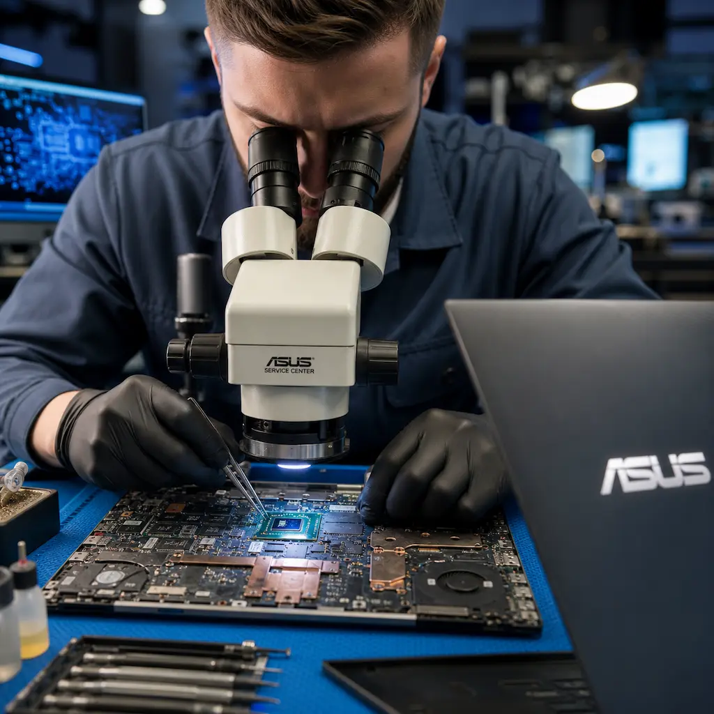 Замена видеокарты ноутбука Asus в Колтушах