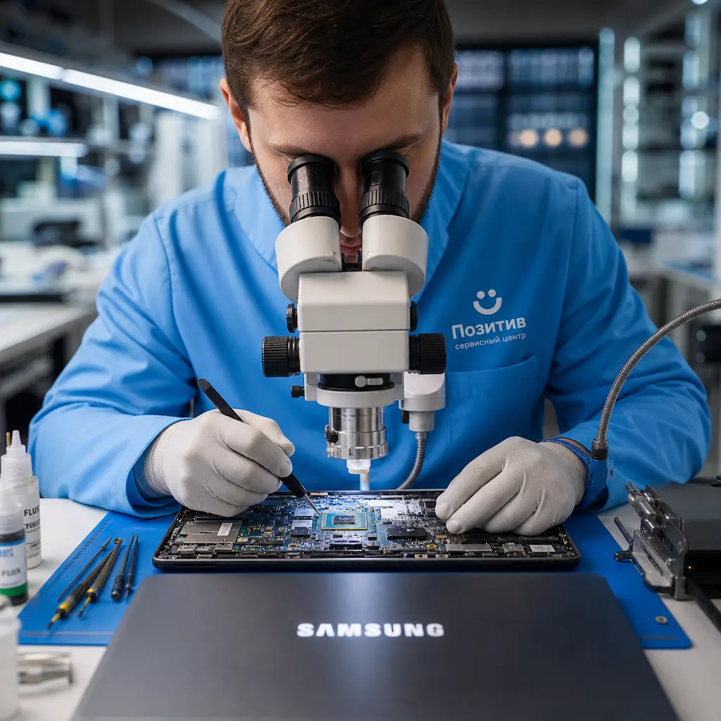 Замена видеокарты ноутбука Samsung в Колтушах
