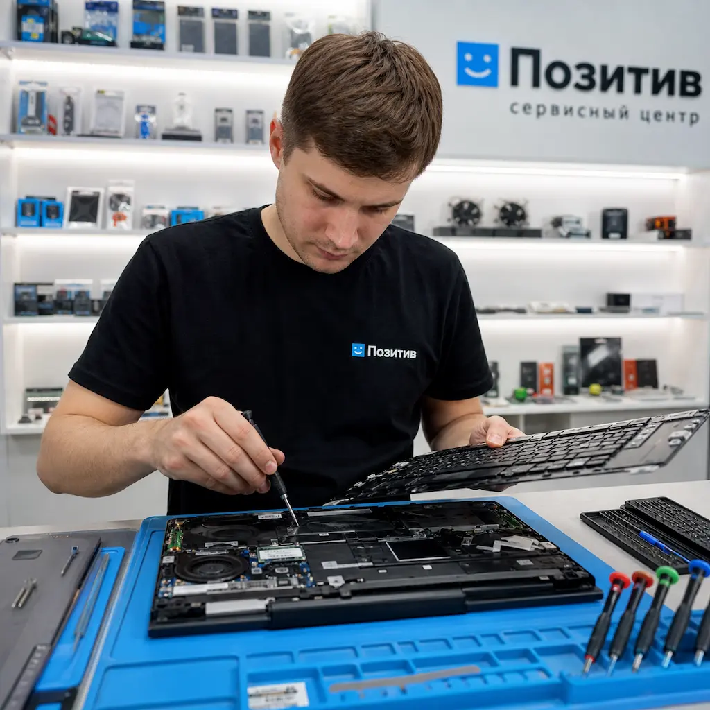 заменить клавиатуру на ноутбуке Samsung в Колтушах