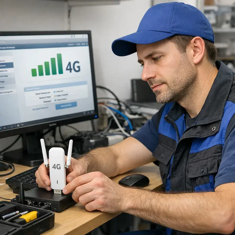 Настройка LTE модема в Колтушах