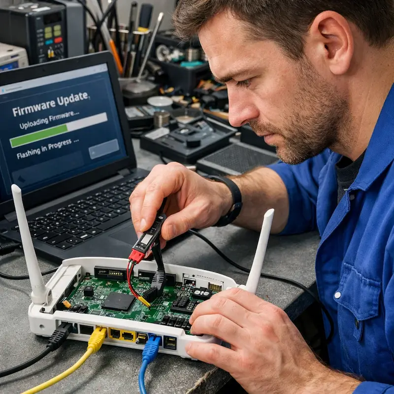 Обновление прошивки роутера в Колтушах