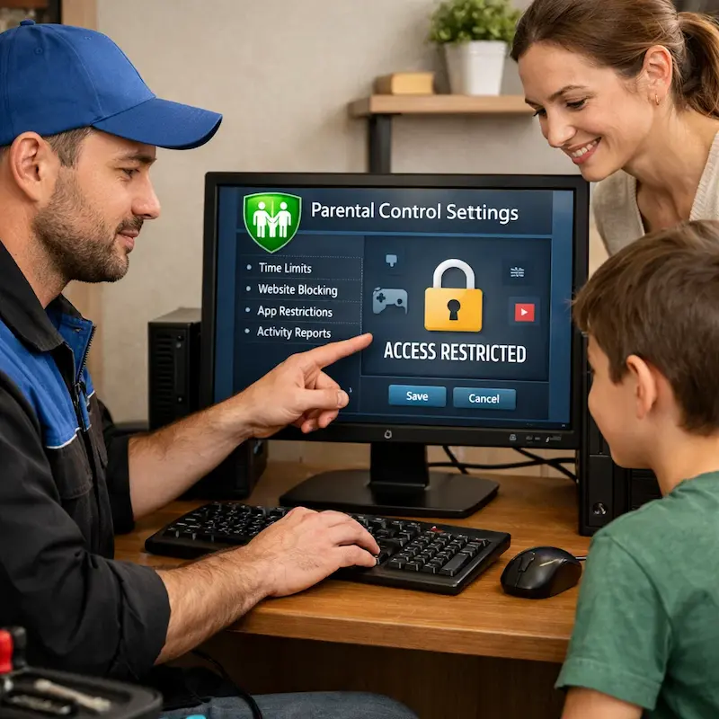 Родительский контроль на компьютере и ноутбуке в Колтушах