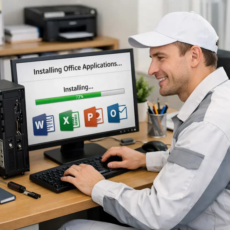 Установка и настройка программ на компьютере в Колтушах