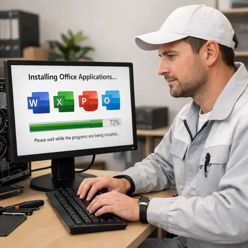 установка офисных программ на компьютер в Колтушах