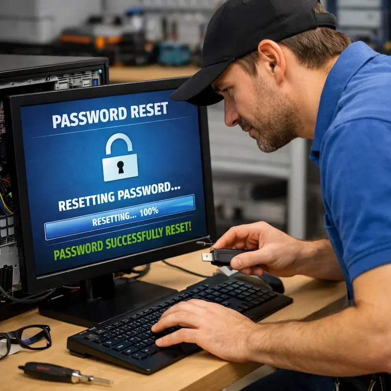 Сброс пароля от компьютера в Колтушах