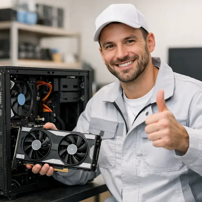 установка видеокарты на ПК в Колтушах