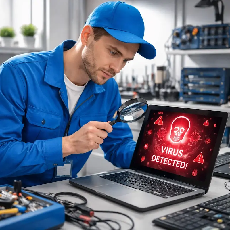 Поиск компьютерных вирусов в Колтушах